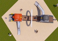 Corrediças de aço inoxidável personalizadas do túnel para o parque do campo de jogos da criança
