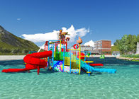 A associação de água brinca o campo de jogos personalizado do Aqua do projeto de conceito do parque temático com cubeta da descarga