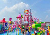 Fibra de vidro Aqua Playground Park do estilo dos doces para a família interativa do adolescente