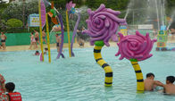 A associação de água do equipamento do parque do Aqua da flor de Croal do campo de jogos da água das crianças brinca o pulverizador de Lotus Seedpod