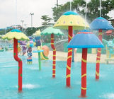Equipamento personalizado do Aqua do cogumelo do pulverizador da fibra de vidro de Waterpark para jogos das crianças