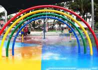 Jogo do Aqua da porta do arco-íris das crianças, equipamento do parque do Aqua do pulverizador, estrutura do jogo das fontes