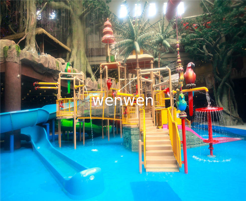 Slide de parque aquático galvanizado de aço carbono com mais de 120 meses de vida útil
