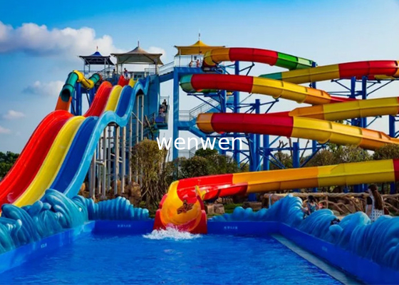 1 Rider Water Park Slide Construído com fibra de vidro durável e carga 1Rider/slide